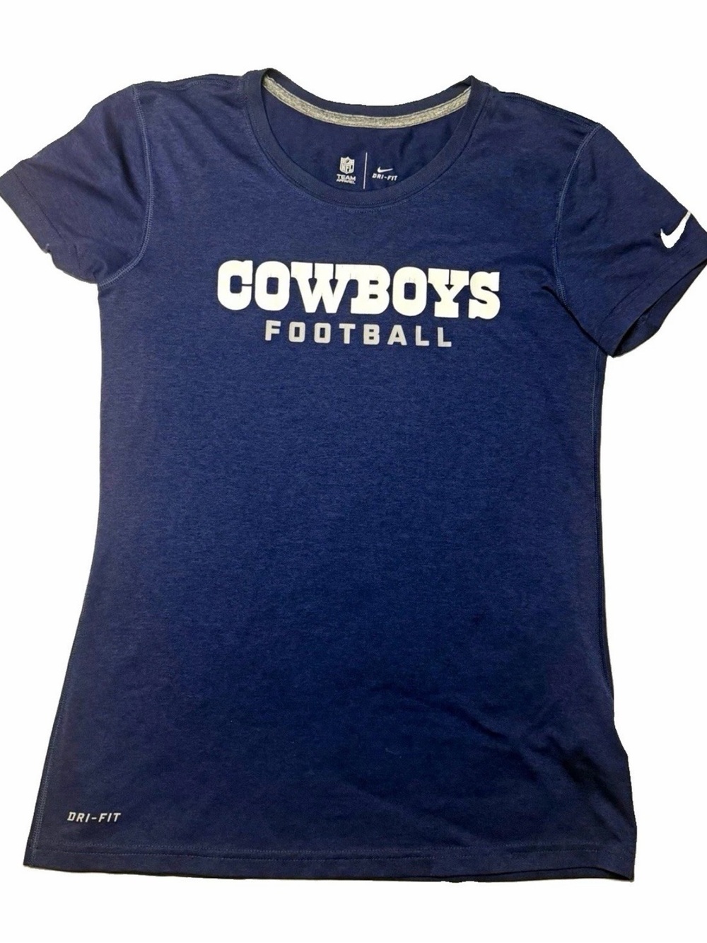 Nike Navy 'Cowboys Football' Short Sleeve Tee Size Small